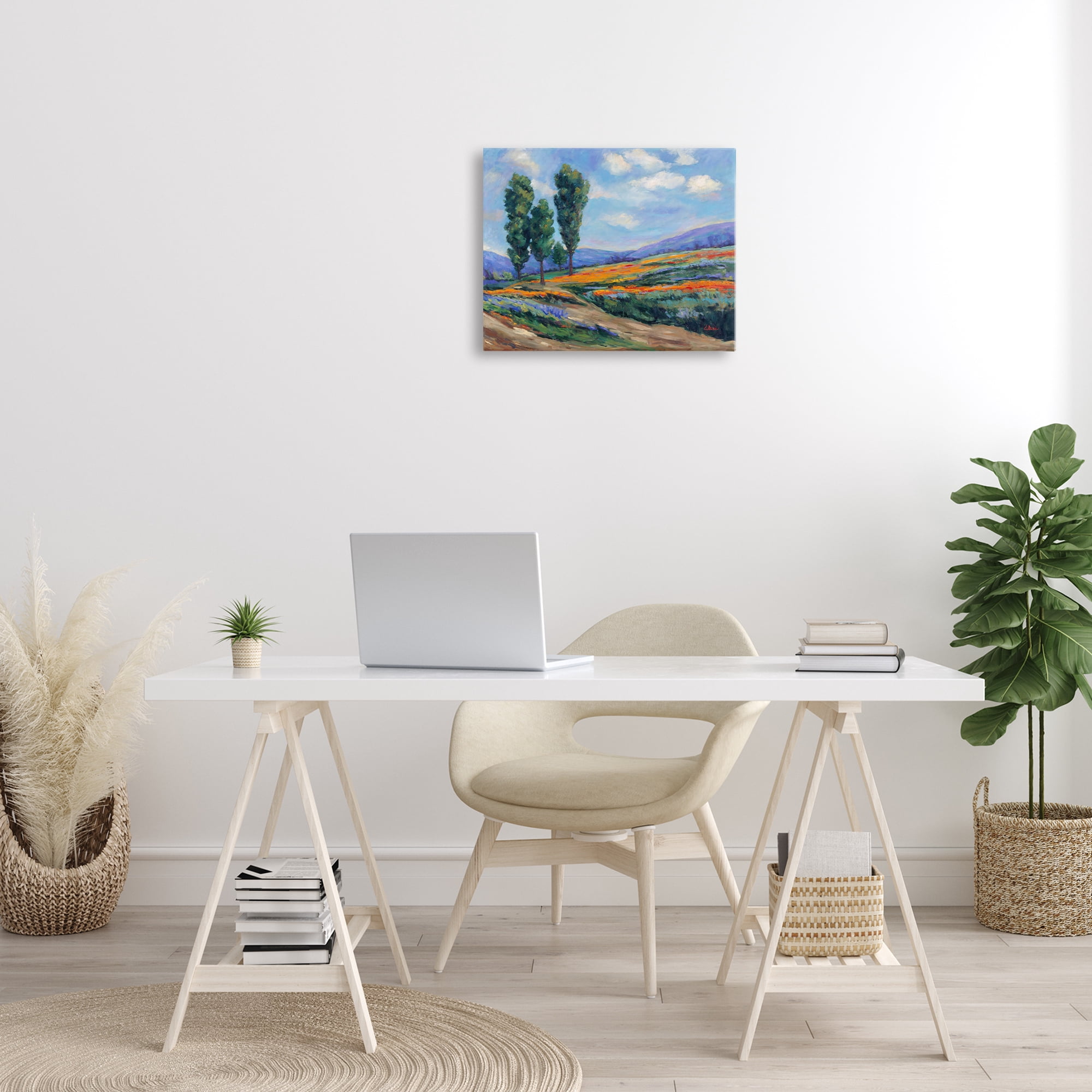 Stupell Industries Rolling Hills Traditional Landscape Landscape & Nature Painting Wrapped Canvas Art Print Wall Art, 20 x 16