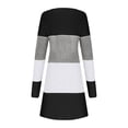 thumbnail image 7 of UYISJ Women's Cardigan Sweaters Open Front Long Sleeve Cardigan Dressy Casual Trendy Lightweight Color Blocked Tops XXL, 7 of 7