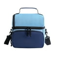 thumbnail image 5 of InsCrazy Insulated Lunch Box, Waterproof Lunch Bag with Adjustable Shoulder Strap Portable Large Capacity Picnic Bag, 5 of 7