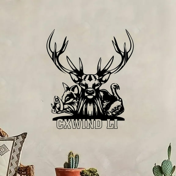 Custom Hunting Metal Sign, Deer Hunting Sign, Personalized Hunter Name Sign, Cabin Decor, Man cave Sign, Hunter Gift