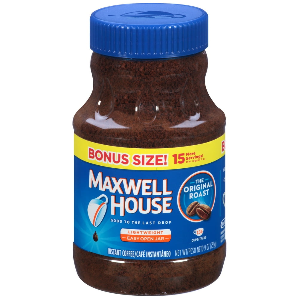 Maxwell House Original Roast Instant Coffee 9 oz. Jar