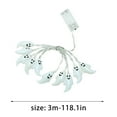 thumbnail image 3 of Matoen Led Halloween Light String Sunny Day Ghost Doll Party Arrangement Light Ghost Face Doll Battery Light String, 3 of 5
