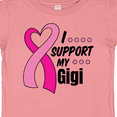 thumbnail image 4 of Inktastic Breast Cancer Awareness I Support My Gigi with Pink Ribbon Boys or Girls Baby T-Shirt, 4 of 5