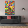 thumbnail image 3 of Epic Graffiti 'Hippie Musician 3' by Howie Green, Canvas Wall Art, 40"x60", 3 of 8