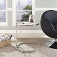 thumbnail image 2 of modway eileen gray adjustable height side table in silver, 2 of 6