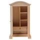 thumbnail image 5 of Miniature Wooden Wardrobe for Dollhouse – Tiny Closet Model for Micro Scene Decoration, Handmade Dollhouse Furniture for Birthdays & Holidays, 5 of 5
