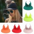 thumbnail image 2 of (navy blue color)Women's sun visor hat, 2 of 5