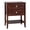 Brown, variant on IVV Vintage Wooden Nightstand in Brown, 2-Drawer Bedside Table with Bottom Open Shelf, Rustic Accent End Table for Living Room & Bedroom Decor, 22"W x 15.3"D x 27.9"H
