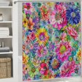 thumbnail image 5 of Orinice Boho Shower Curtain, Floral Shower Curtains for Bathroom with , Bohemian Flower Polyester Fabric Sets Machine Washable Waterproof Modern Bath Flowers Decor  White, 5 of 6