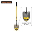 thumbnail image 4 of Truper Tru Pro Round-Point Shovel, 48-Inch Fiberglass Handle with 9-Inch Grip, Heavy-Duty Professional Digging & Gardening Shovel (Model PRL-F / 31198), 4 of 5
