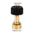 thumbnail image 3 of EverydayNest Pressure Washer Adapter,3/4 Female to M22 14mm Brass Hose Connector for Garden Hose and Pressure Washer Gun,Leak-Proof Rustproof Gold,5cm for Outdoor Use, 3 of 8