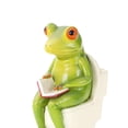 thumbnail image 4 of Figuras de ranas novedosas, artesanía en resina, escultura de rana, estatua, rana de resina creativa y divertida Los 5x8.5x11CM, 4 of 9