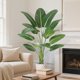 thumbnail image 3 of 72-pulgada artificial faux banana tree con pot para home o oficina decor, 3 of 7