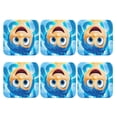 thumbnail image 2 of Saiise 6 Pcs Leather Coasters for Drinks Coaster Sets Drink Table Cup Coasters for Living Room Kitchen Coffee Decor,inside out 2, 2 of 8