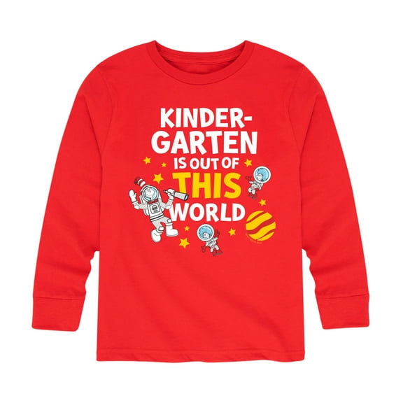 Dr. Seuss - Kindergarten Out Of This World - Youth Long Sleeve Graphic T-Shirt