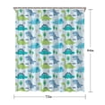 thumbnail image 5 of LightBlue Cartoon Dinosaurs Trees Pattern Shower Curtain 72"x84" ,Bathroom Decorative Shower Curtains Set with 12 Hooks,Modern Waterproof Washable Shower Curtain, 5 of 6