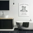 thumbnail image 2 of Stupell Industries Drop Your Drawers Phrase Funny Laundry Sentiment Inspirational Painting Gallery Wrapped Canvas Art Print Wall Art, 36 x 48, 2 of 6