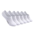 thumbnail image 2 of 6 Pairs No Show Socks Womens Cushioned Low Cut Invisible Footies for Running Athletic Gym Ankle Socks, White, 2 of 3