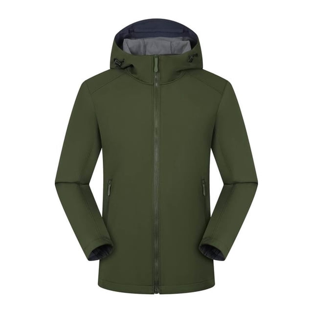 Puntoco Chaqueta Deportiva Unisex De Manga Larga Con Bolsillos Y Cremallera Y Capucha, Informal, De Color Liso