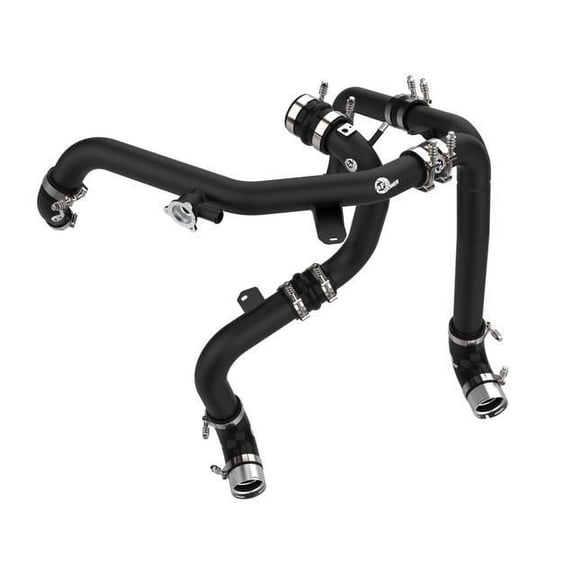 aFe 21-23 Ford Bronco V6-2.7Ltt BladeRunner Alum Hot & Cold Charge Pipe Kit - Black
