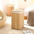 thumbnail image 4 of Cesto de Ropa Sucia Grande con Tapa, Plegable Cesta de Comestibles Cubo de Almacenamiento de Ropa Sucia para Habitación, Armario(1.7 Cuadrado de color original), 4 of 9