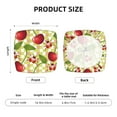 thumbnail image 5 of Gukieu Cherries and Ladybirds Print Square Cushion Cover, Elastic Strap Chair Protector, Suitable for Family Restaurant, Hotel Banquet Decorations-Two Pieces, 5 of 7
