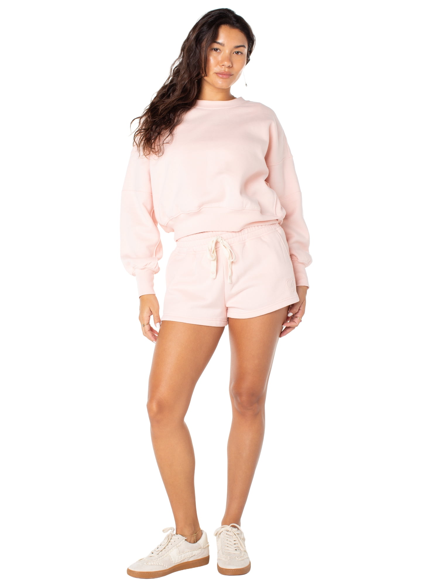 Celebrity Pink Women's and Women's Plus Oversized Boyfriend Sweatshirt, Sizes XS-4X