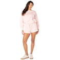 thumbnail image 2 of Celebrity Pink Women's and Women's Plus Oversized Boyfriend Sweatshirt, Sizes XS-4X, 2 of 16
