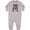 AC-Heather Grey, variant on Dad's Gym Buddy Childs Workout Baby Fleece Romper
