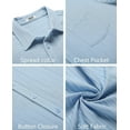 thumbnail image 6 of COOFANDY Button Down Shirt Men Short Sleeve Shirt Button Up Shirts for Men Linen Shirts for Men Summer Beach Shirt, 6 of 6