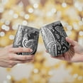 thumbnail image 2 of 12oz Stemless Wine Tumblers Black Paisley Pattern Vacuum Insulated Stainless Steel Travel Tumbler Cups Mug with Lid and Straw for Champaign,Cocktail,Beer with Cleaning Brush, 2 of 5