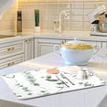 thumbnail image 6 of Dish Drying Mat for Kitchen Counter, Watercolor Green Branches Leaves Microfiber Kitchen Dish Mat Super Absorbent Dish Drainer Mat Heat-resistant Kitchen Counter Mat, 18x24 Inch, 6 of 7