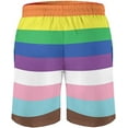 thumbnail image 4 of Men's Lgbt-Pride-Gay-Homosexual-Lesbian-Bisexual Swim Trunks Quick Dry Bathing Suit Casual Swimsuit Cool Swim Shorts S-3XL, 4 of 7