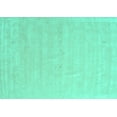 thumbnail image 1 of Ahgly Company Machine Washable Indoor Rectangle Solid Turquoise Blue Modern Area Rugs, 4' x 6', 1 of 4