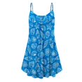 thumbnail image 5 of Elegantes vestidos de mujer Verano Impresión Casual Con cuello en V Sin mangas Mini vestido de vacaciones OAVQHLG3B Store  lin121212, 5 of 5