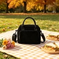 thumbnail image 6 of Insulated Lunch Bag, Leakproof Corduroy Lunch Tote for Women with Adjustable Shoulder Strap, Reusable Thermal Lunch Box Cooler Bag for Work, School, Picnic and Beach, 6 of 6