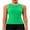 Green, variant on Charmo Ribbed Seamless Tank Top for Womens High Neck Tops Built in Bra