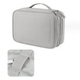 thumbnail image 1 of Caja de almacenamiento de accesorios electrónicos, bolso de almacenamiento, aparatos de cable, gris claro, 1 of 4