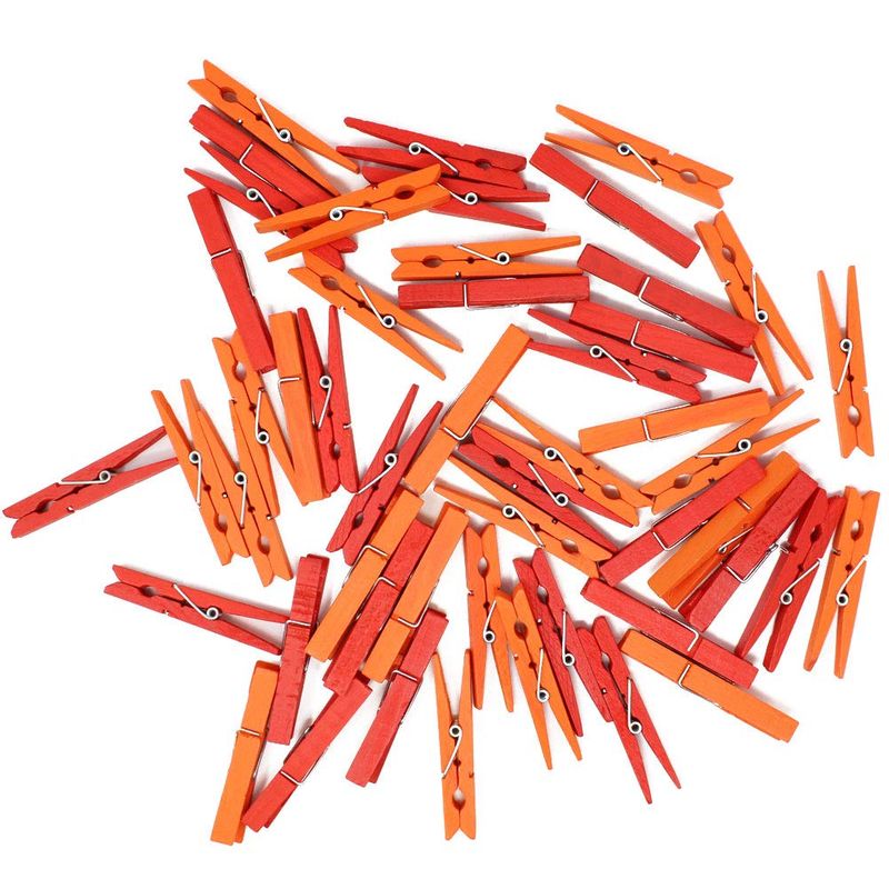 Just Artifacts 2.75-inch Craft Wood Clothespins//Peg Pins 100pcs, Baby Pink /& Powder Blue