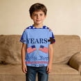 thumbnail image 2 of Tisuna USA Anniversary 250 Years T Shirts For Boys Kids Short Sleeve Crew Neck American Flag Tops Soft 4Th Of July T Shirts For Toddler And Tweens 1-14 Years, 2 of 4