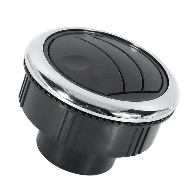 Deflector de aire para coche, salida de aire acondicionado universal, color plateado y negro. 87 75 46 mm