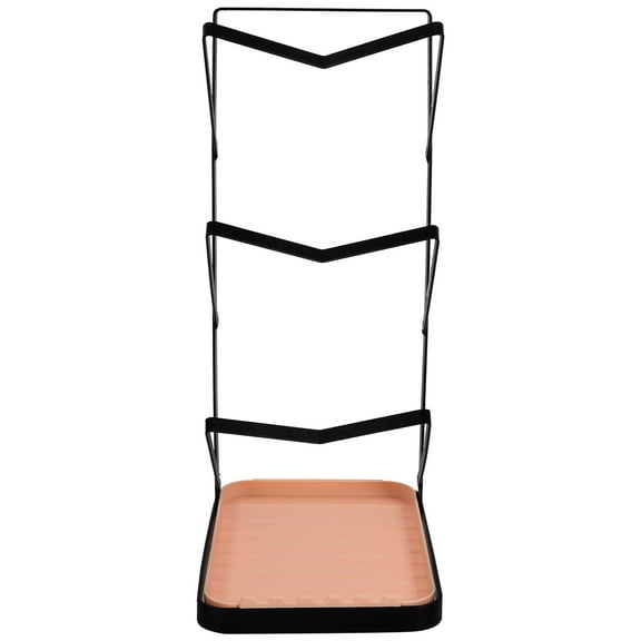 HOMEMAXS Pot Lid Rack Organizer Pan Covers Holder Spatula Storage Rest Kitchen Countertop Pot Lids Stand