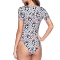 thumbnail image 4 of Naloa I Love USA Women's Short-Sleeved Onesie, One-Piece Swimsuit for Parties, dates, clubs - XX-Large, 4 of 9