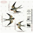 thumbnail image 3 of Wall Hangs,Set Of 3 Wooden Swallow Wall Decor 2D Flat Geometric Bird Ornaments In Multi Color Handmade Design For Indoor Home Decoration, 3 of 5