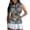 Colorful Palm Leaf, variant on Aplkyhs 250th Anniversary Eagle Women's Golf Sleeveless Shirt Quick Dry Women's Sleeveless Shirts Racerback Design Breathable Fabric for Golf,Tennis,Hiking,Running,Gym Quick Dry