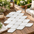 Dolomite Mixed Metal 10 Sheets Peel and Stick Backsplash Wall Tile ...