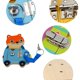 thumbnail image 3 of de 2 Piezas Desbloqueo de Juguetes Montessori Tablero Ocupado DIY Juguetes Educativos de Autocuidado, 3 of 9