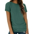 thumbnail image 6 of WTXUE Women'S T-Shirts Womens Short Sleeve Round Neck Shirts Summer Saving Top Basic Tee, Green Small, 6 of 9