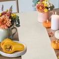 thumbnail image 4 of ERUNPONLY Orange Pumpkin Table Runner - 72 Inch Long Fall Leaves Love Heart Beige Pastoral Cotton and Linen Blended Dress Scarves Farmhouse Table Runner for Kitchen Dining, Coffee Table, 13" x 72", 4 of 8