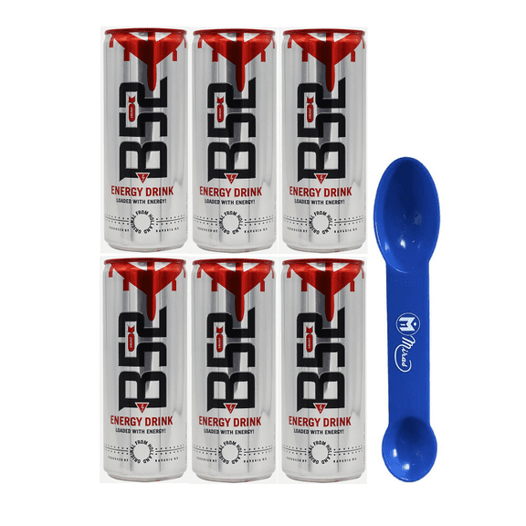(Pack of 6) B-52 Energy Drink 250ml Cans (2in1) Miras Trademark Measuring Spoon Included)